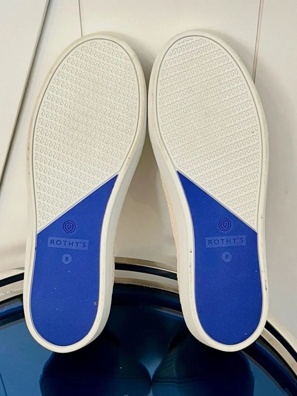 ROTHY’S ‼️RETIRED‼️ Sunshine Honeycomb Yellow & Cream Slip-On Sneakers Shoes